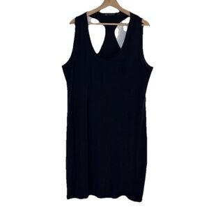 Athleta Black Activewear Rafina Racerback Dress w/ Built In Bra Sz. 1X